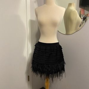 BCBGMAXARIA Feather skirt